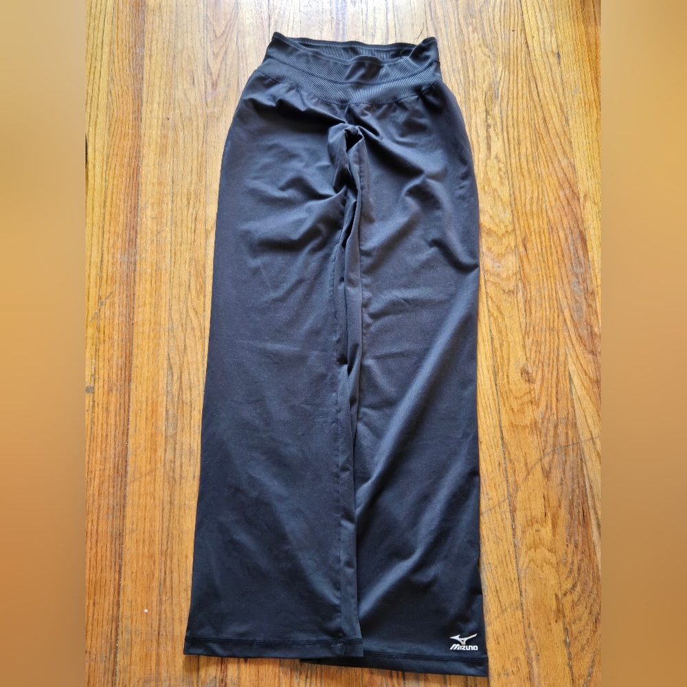 Mizuno Black Wide-Leg Pants